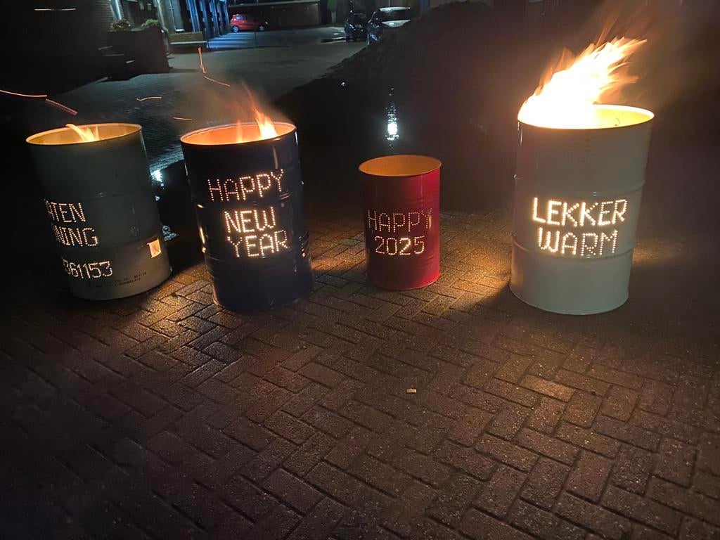 🔥 schoon vat olievat vuurton vuurvat oliedrum brandton open, Ophalen, Zo goed als nieuw, Nvt, Nvt