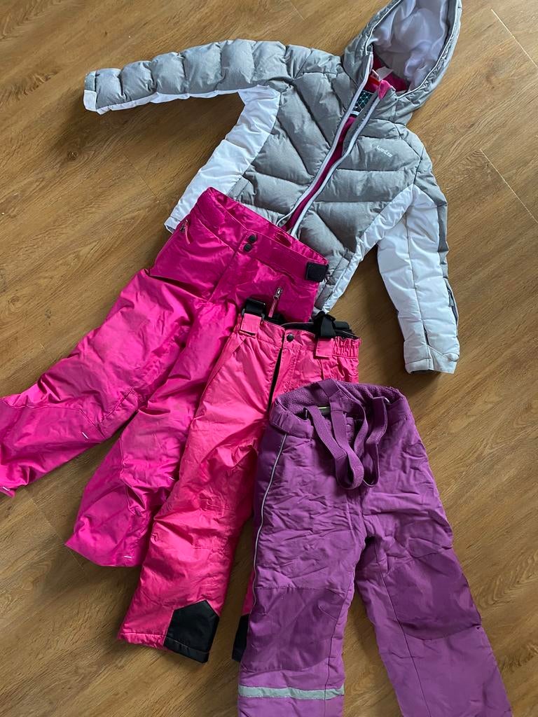 Skijas/ skibroeken meisjes maat 116-124, Kinderen en Baby's, Kinderkleding | Maat 122, Ophalen, Gebruikt, Meisje, Sport- of Zwemkleding