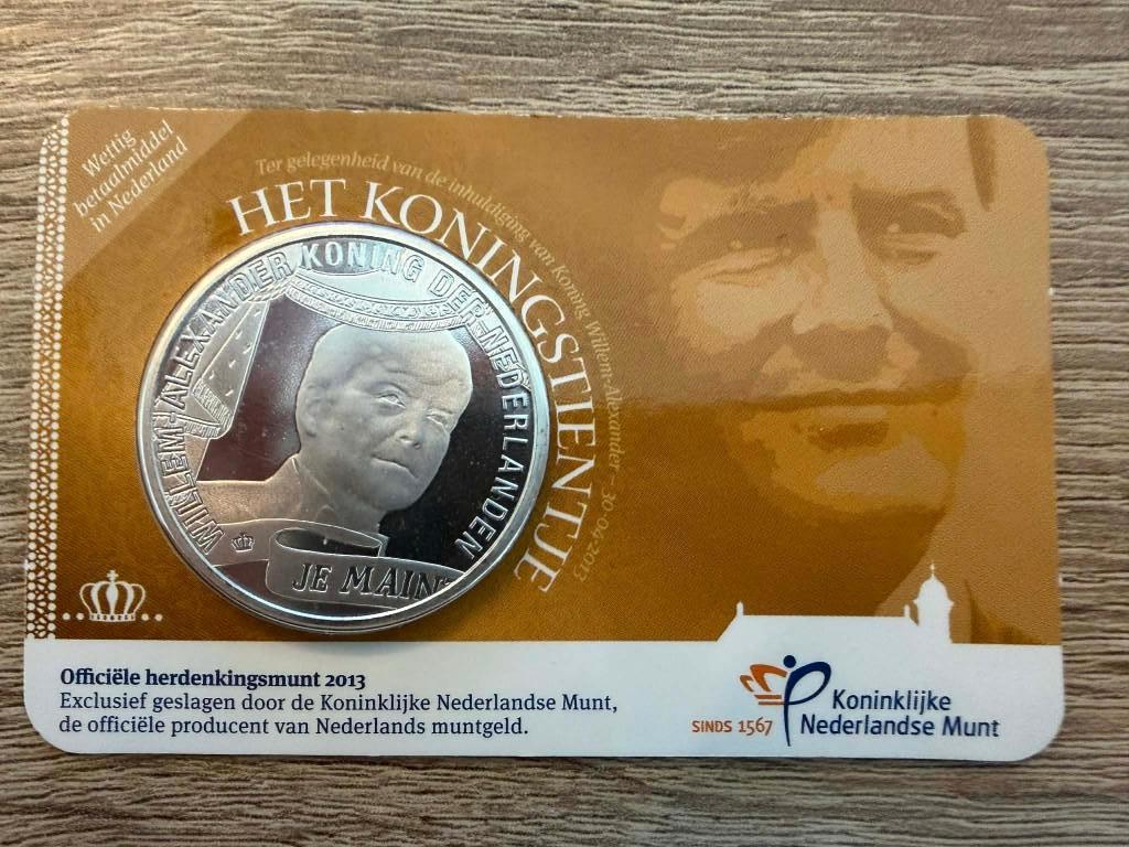 Konings Tientje - 10 Euro (sterling zilver)., Koningin Beatrix, Zilver, Euro's, Ophalen of Verzenden
