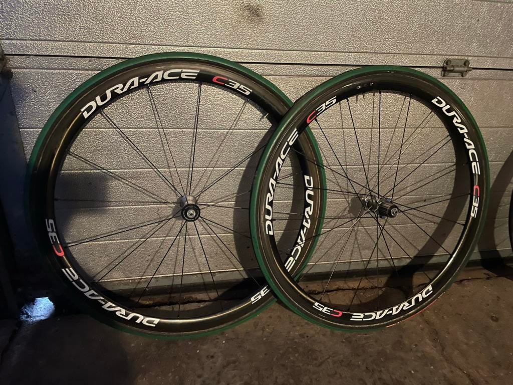 Shimano dura ace wielsets c24 c35 tubes, Fietsen en Brommers, Fietsonderdelen, Ophalen, Zo goed als nieuw, Wiel