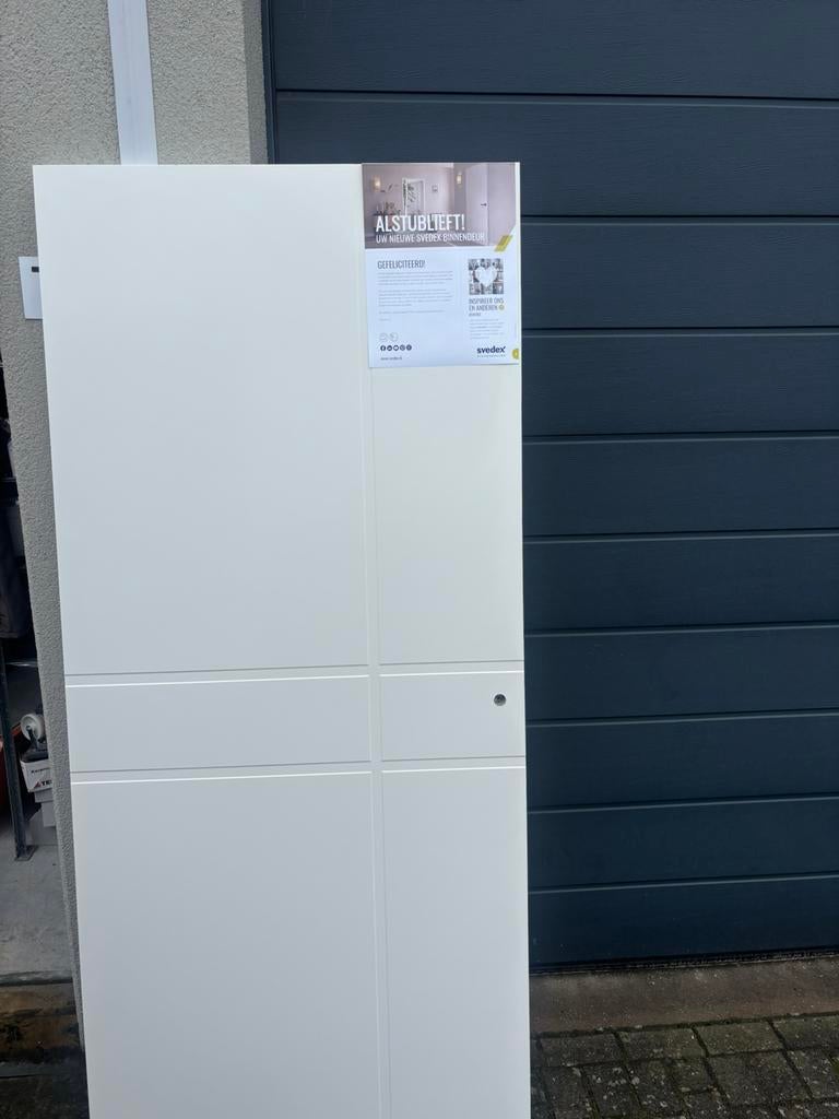 Svedes binnendeur gelakt . 930 x 2115, Ophalen, 80 tot 100 cm, Binnendeur, Nieuw