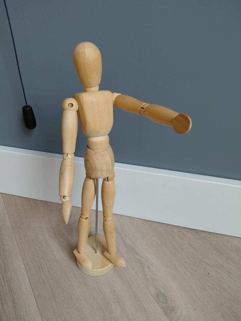 Houten teken pop, Antiek en Kunst, Ophalen of Verzenden