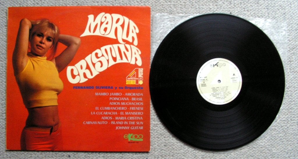 Fernando Oliviera Y Su Orquesta – Maria Cristina 14 nrs LP, LP, Inclusief binnenhoes, Latin, Ophalen of Verzenden