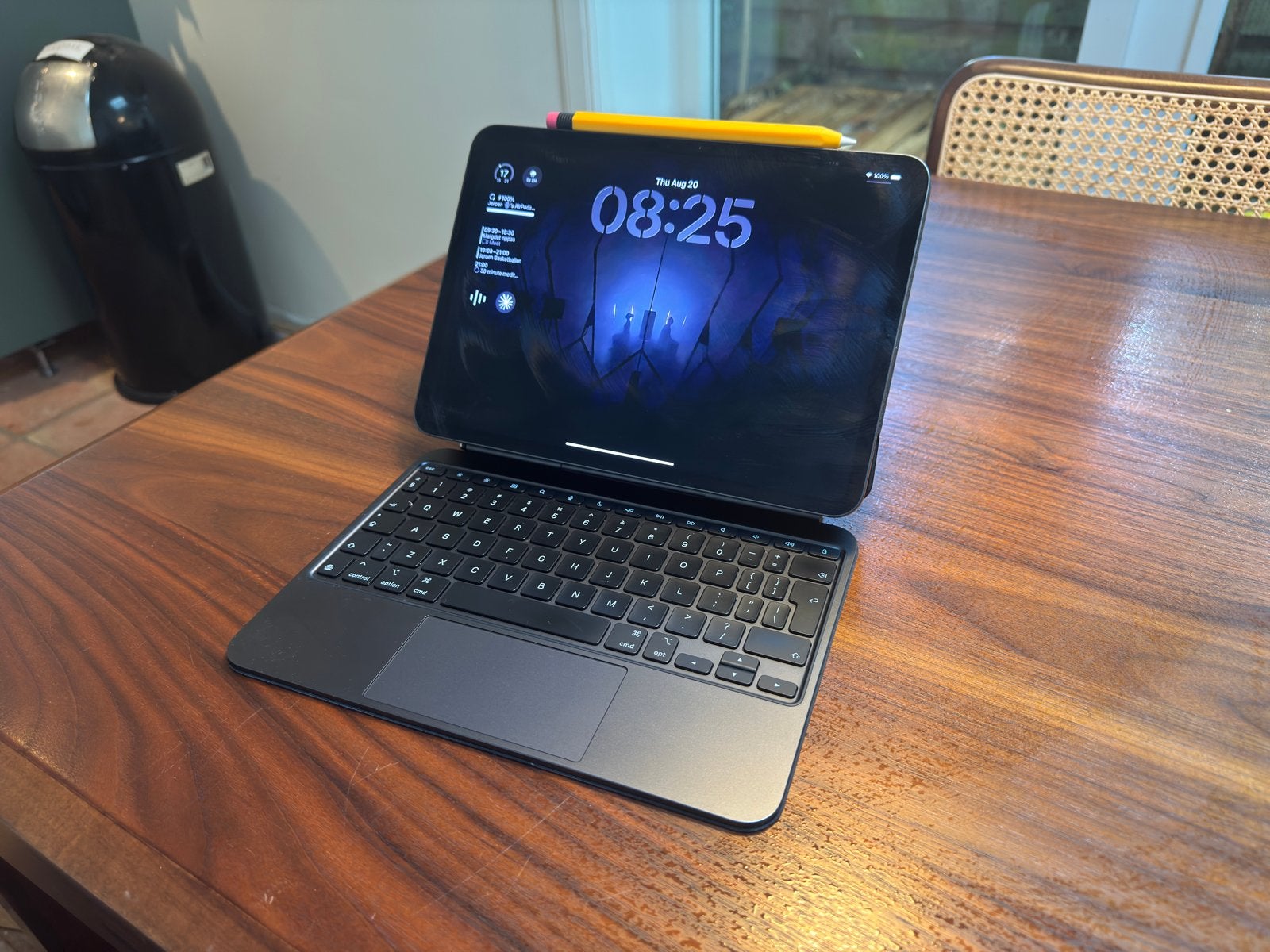 iPad Pro 11” (M4) 256GB Wi-Fi + Magic Keyboard + Pencil Pro, Computers en Software, Apple iPads, Zwart, 11 inch, Ophalen of Verzenden