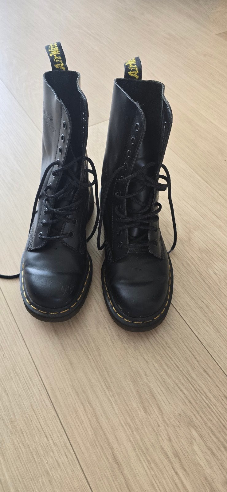 Dr. Martens 1460 Smooth Leren Laarzen Zwart Maat 40, Ophalen of Verzenden, Gedragen, Zwart