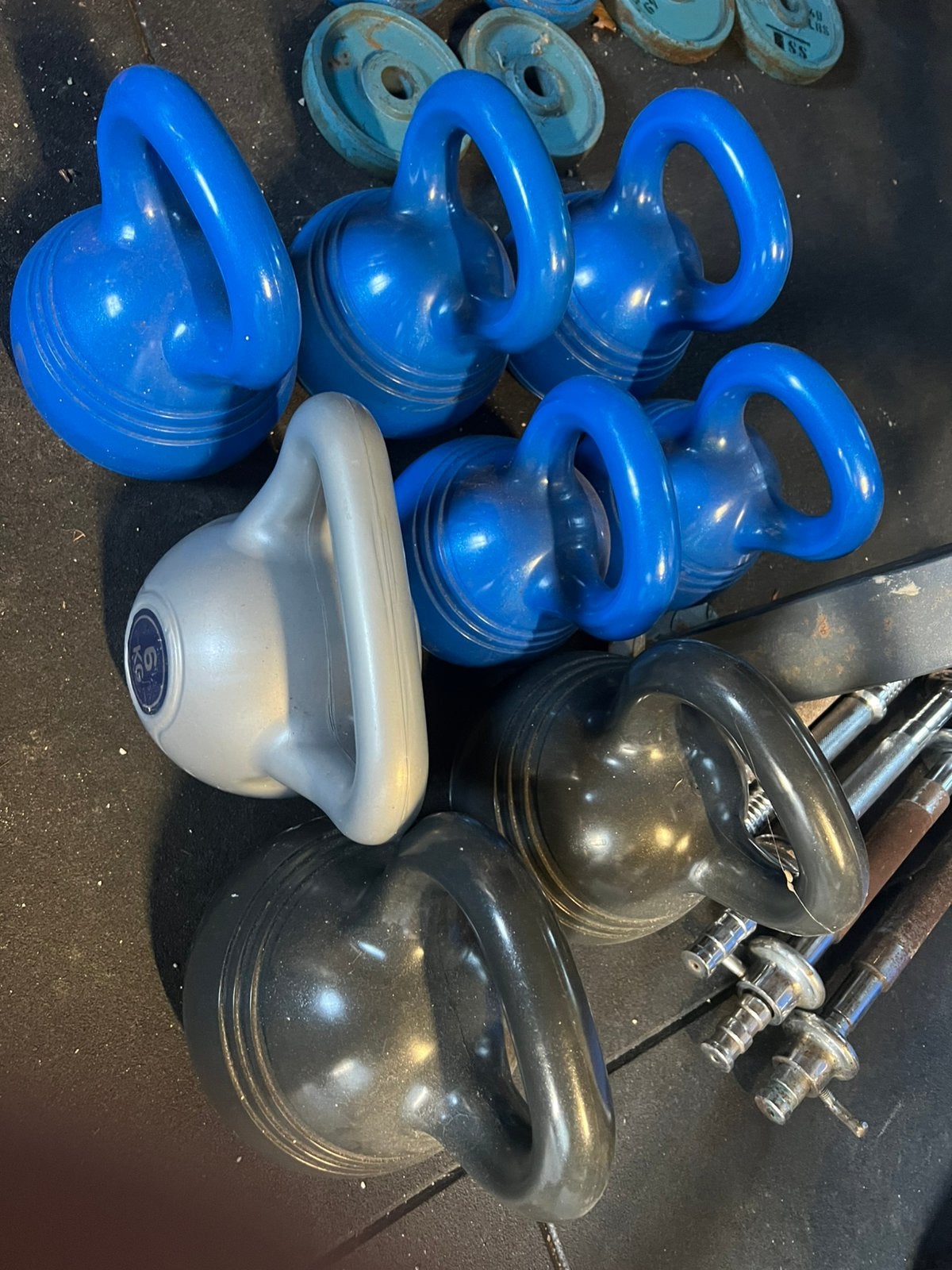6 stuks kettebells, Ophalen of Verzenden, Zo goed als nieuw, Fitnessbal
