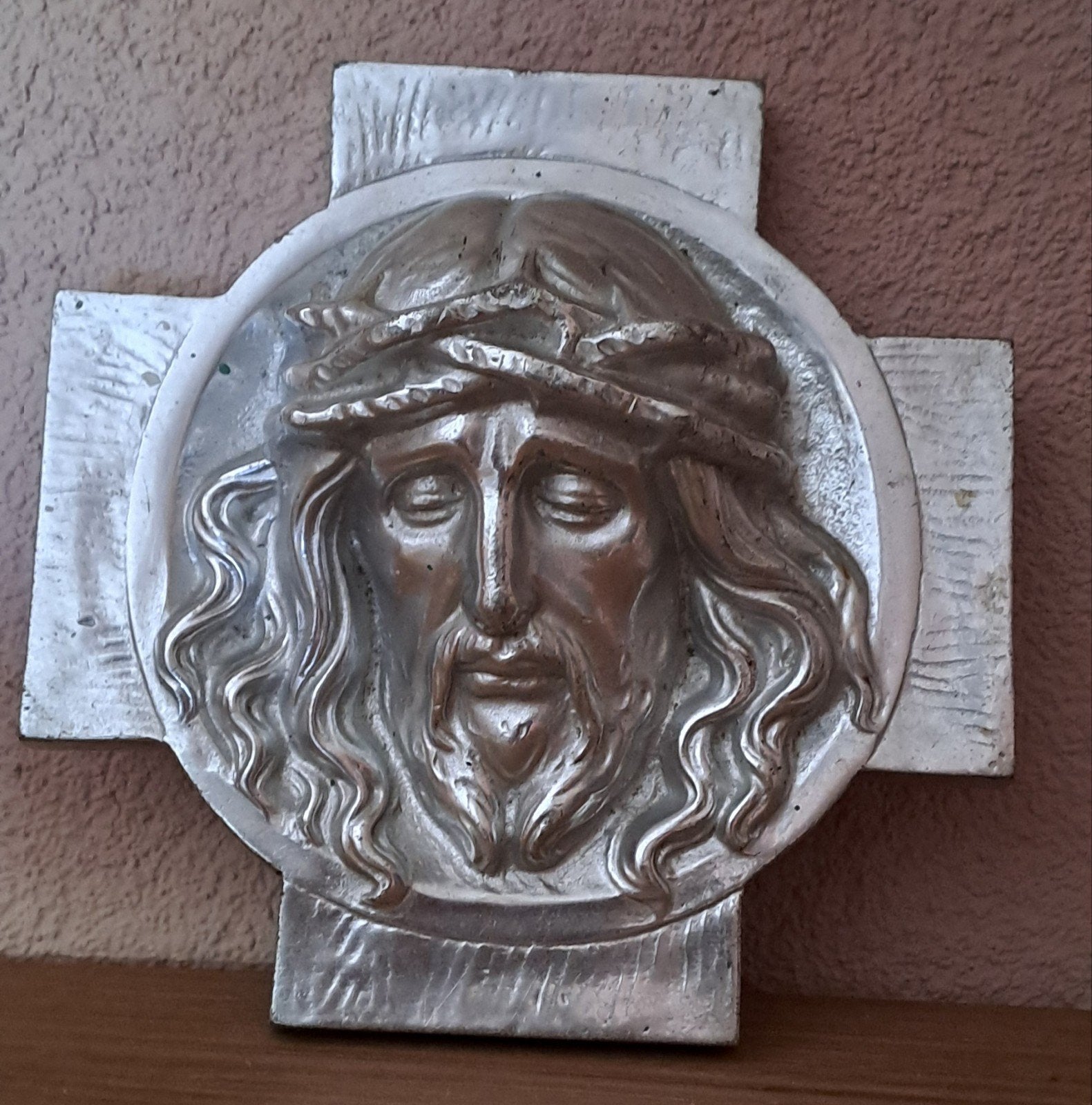 Vintage Jezus Christus Kruisbeeld Muurdecoratie, Ophalen of Verzenden