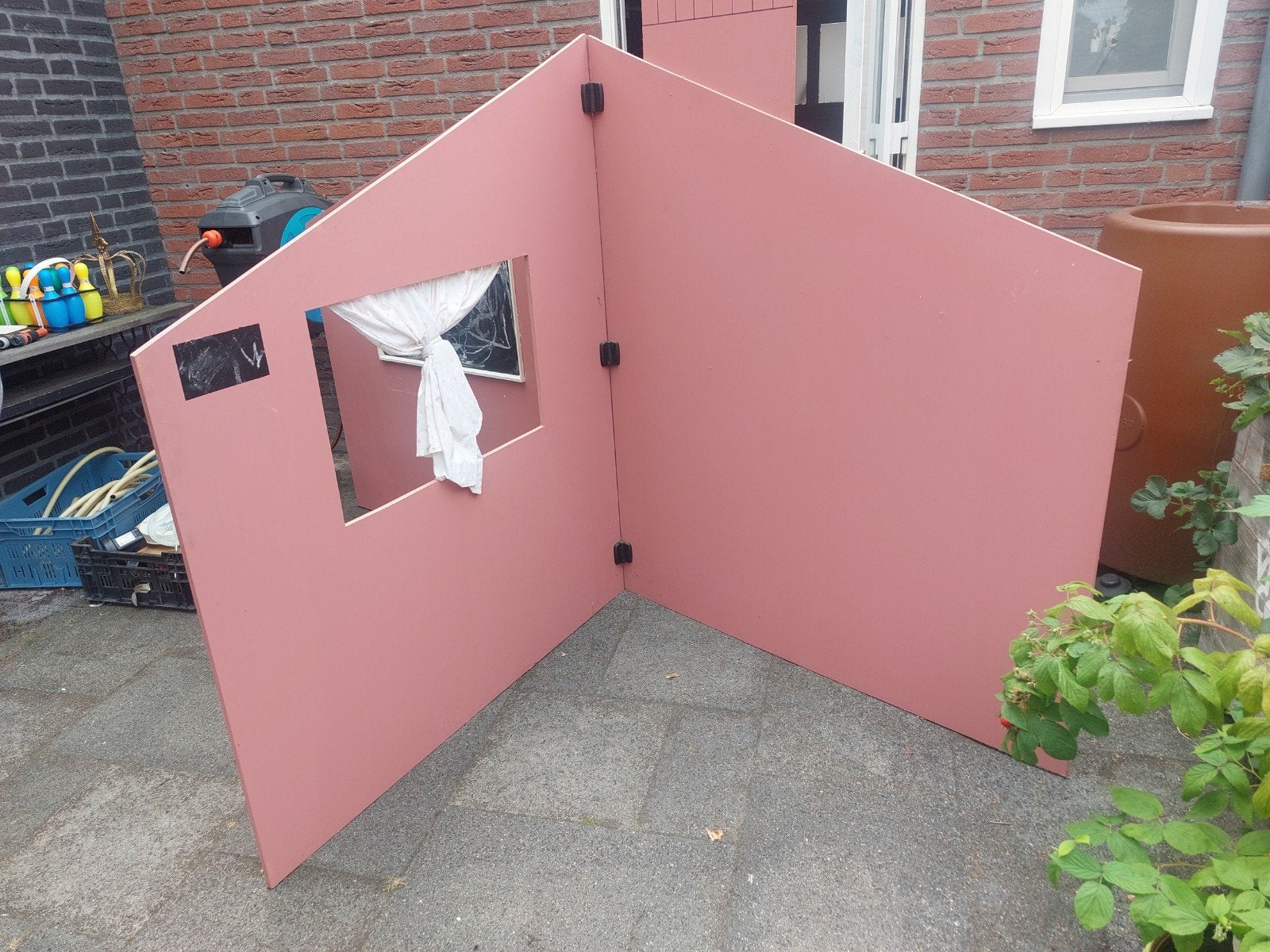 Leuk speelhuisje voor kinderen, roze, Ophalen, Gebruikt, Overige materialen