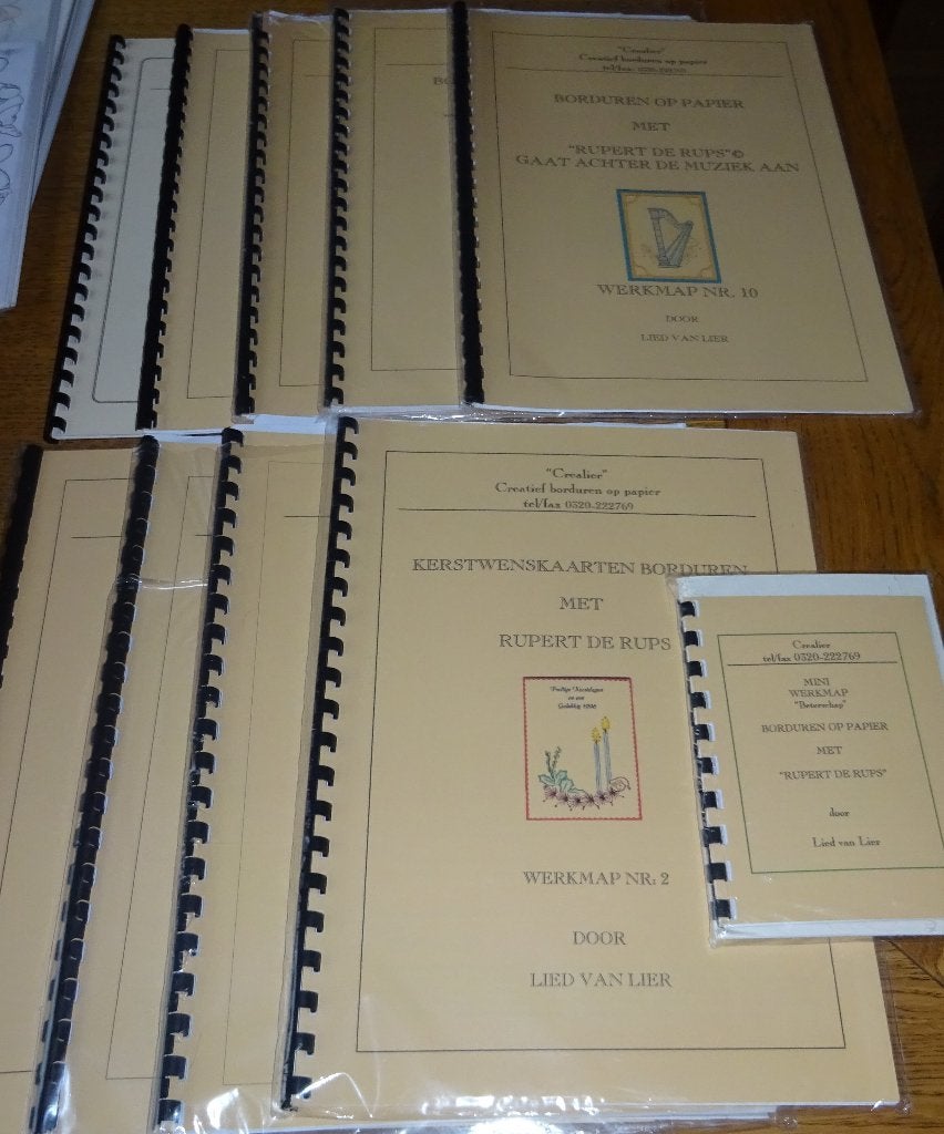 Borduren – 7x Borduren op papier – Crealier – Lied van Lier, Ophalen of Verzenden, Nieuw, Handborduren, Patroon