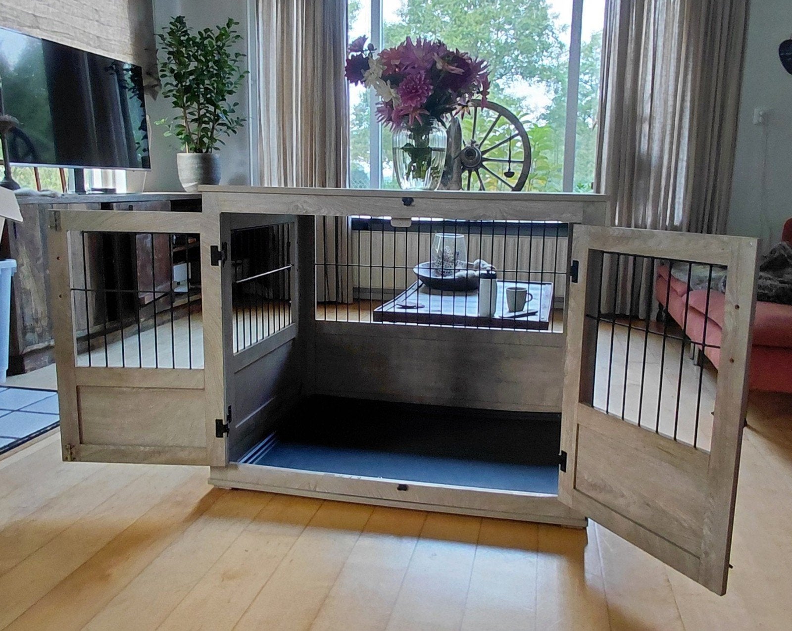 Nette kamerbench / kamerkennel.  99x71x78 (lxbxh), Dieren en Toebehoren, Ophalen, Zo goed als nieuw