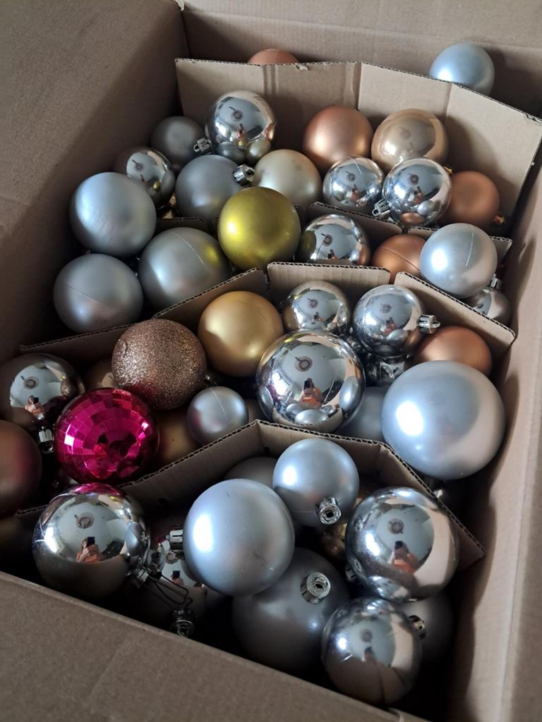 Kunsstof/plastic kerstballen plm 60st, Diversen, Kerst, Ophalen of Verzenden, Nieuw