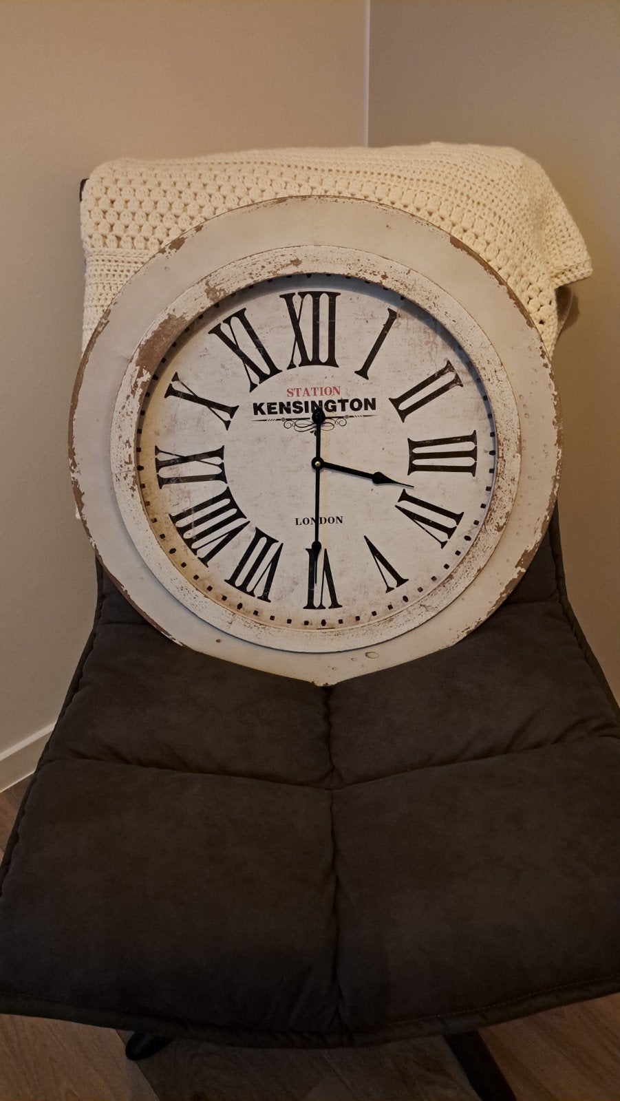 Klok kensingtin, Huis en Inrichting, Woonaccessoires | Klokken, Ophalen, Zo goed als nieuw, Wandklok