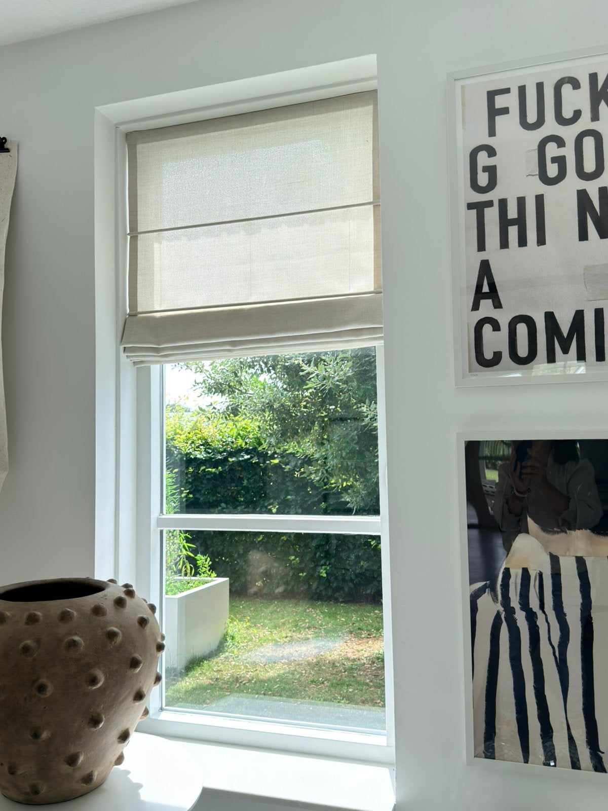 Vouwgordijn crème | twee stuks | nieuw, Huis en Inrichting, Ophalen, Karwei, Nieuw, Vouwgordijn