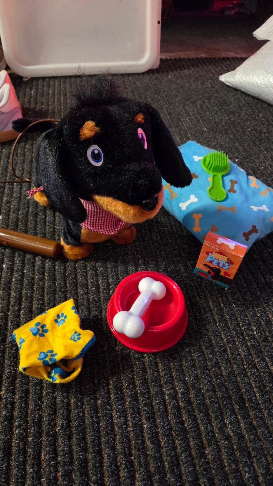 Interactieve Teckel Hond Speelgoed met Accessoires, Ophalen, Gebruikt, Jongen of Meisje