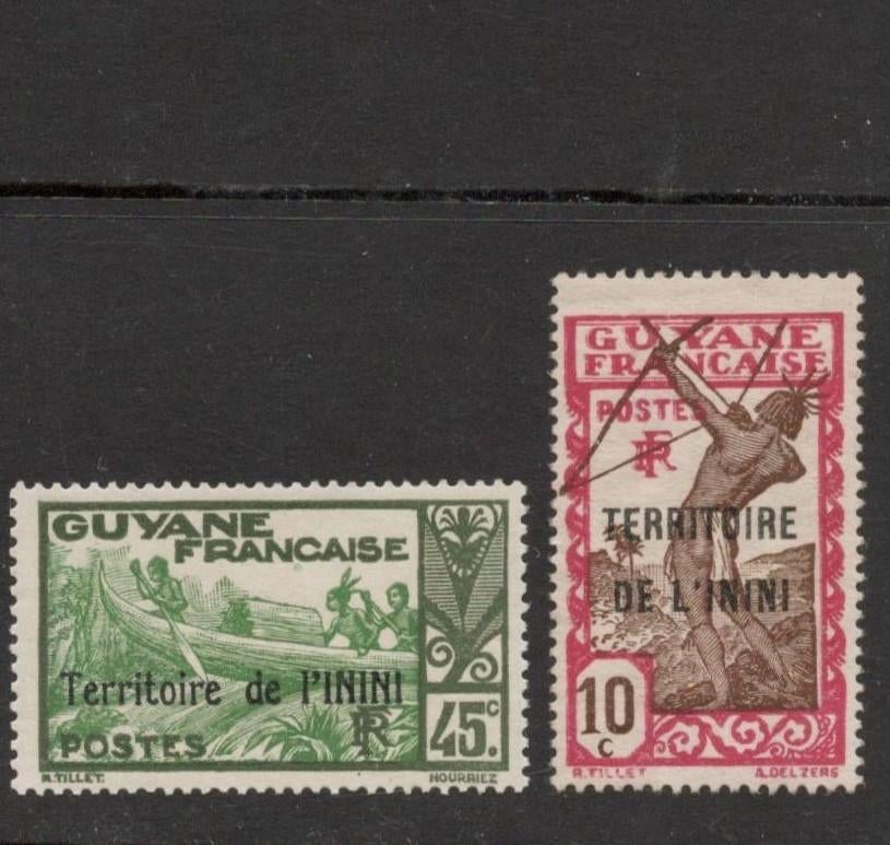 1932 1939 10-35ct ININI Franse-kolonie, Ophalen of Verzenden, Postfris, Zuid-Amerika