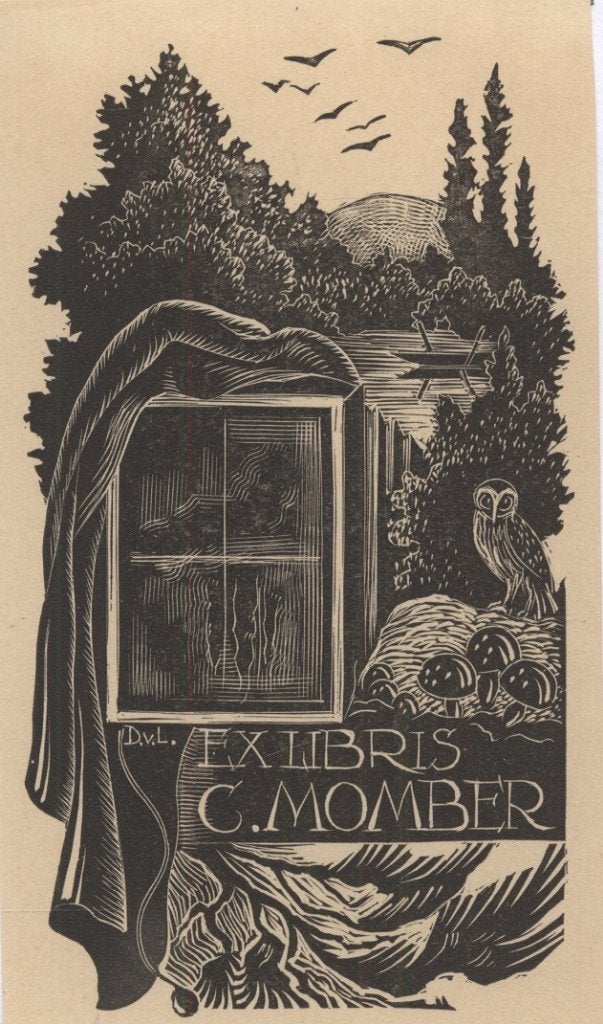 0285 Ex Libris Nederland : Dirk Govert van Luijn, 1946, Verzenden, Ex libris