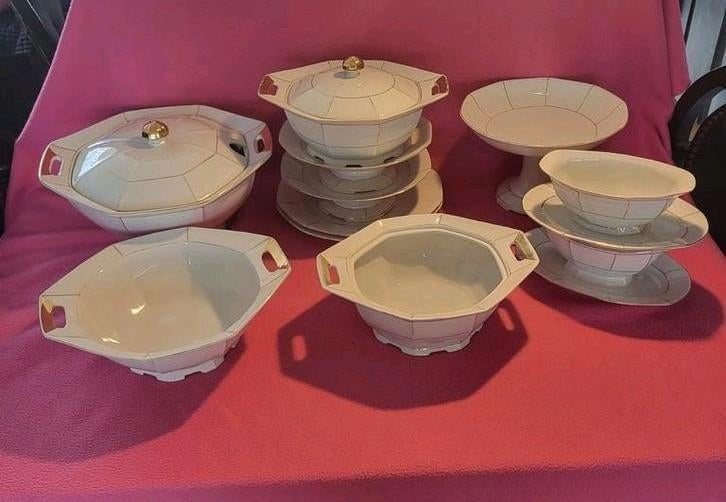 Vintage Porseleinen Servies Czechoslovakia - Diverse Delen, Ophalen