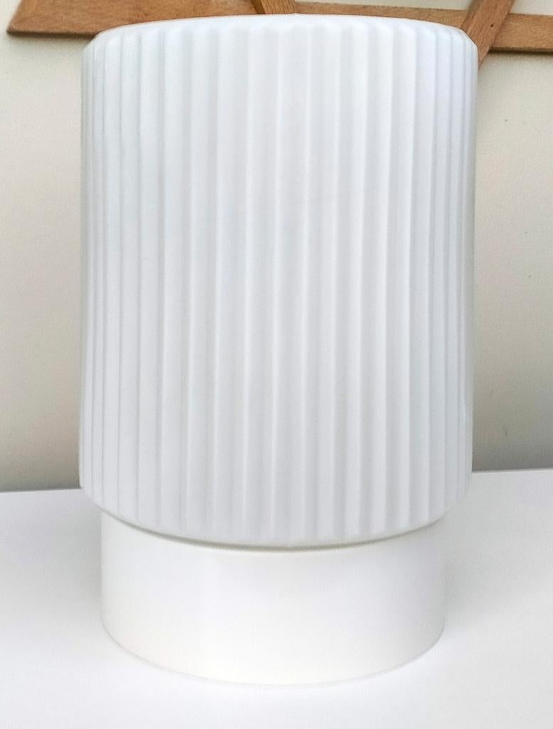 Antiek Wit Glazen Jugendstil Thabur Lamp Bollamp Plafondlamp, Ophalen of Verzenden, Zo goed als nieuw, Glas, Antiek / Art Deco / Jugendstil  / Phillips