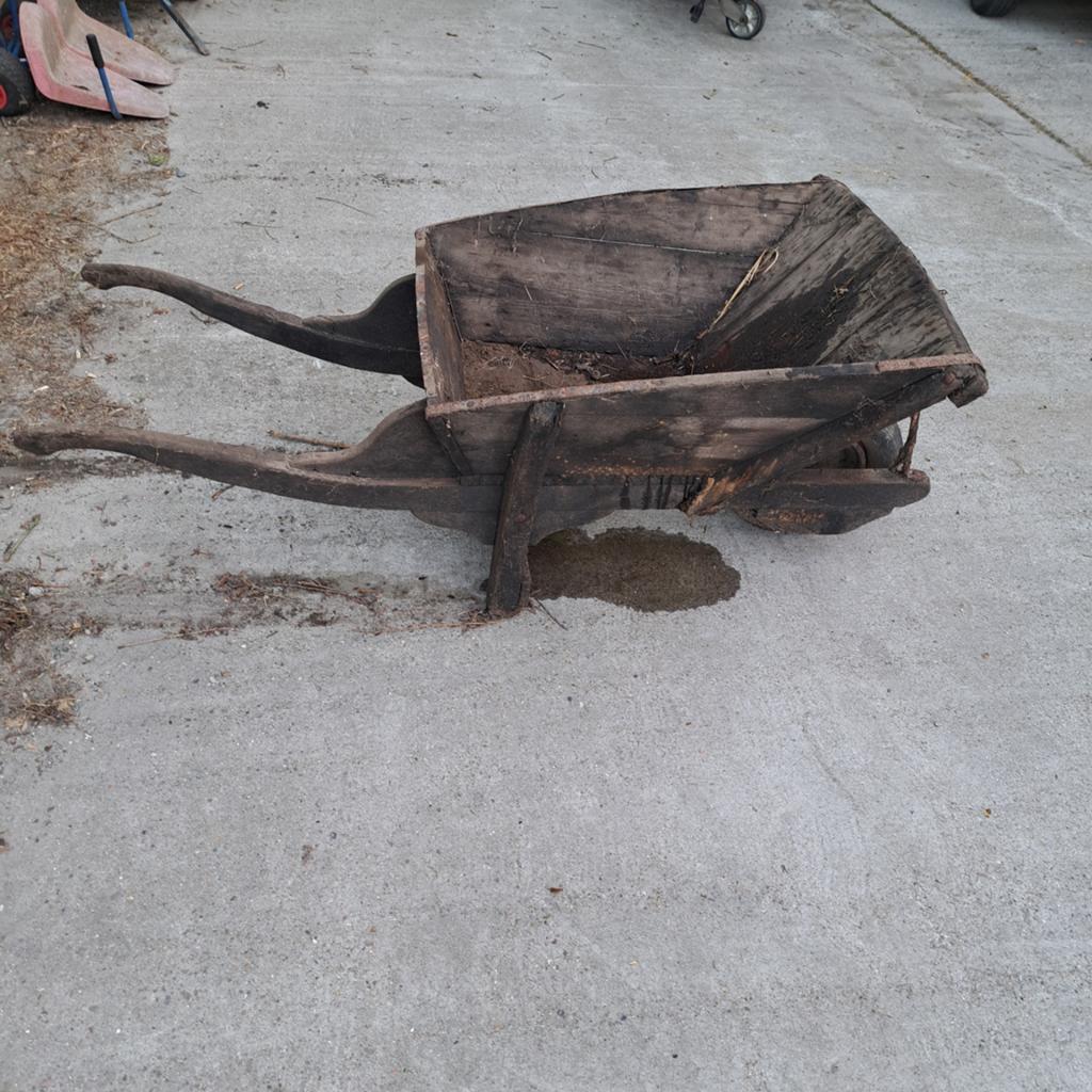 Houten kruiwagen, Ophalen of Verzenden, Gebruikt