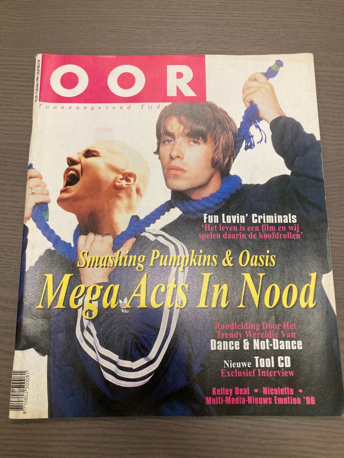 OOR Magazine 1996 OASIS Smashing Pumpkins KELLEY DEAL Tool, Ophalen of Verzenden, Zo goed als nieuw, Muziek, Film of Tv