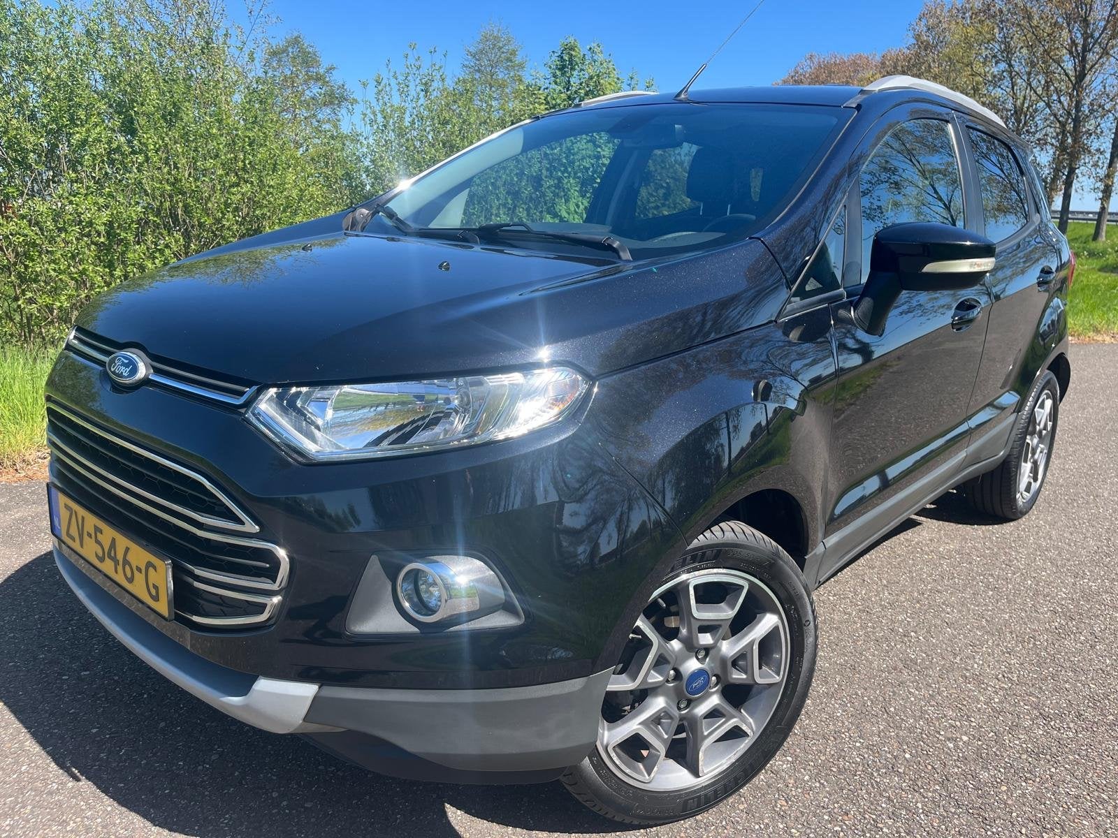 Ford EcoSport 1.0 EcoBoost Titanium (bj 2016), Voorwielaandrijving, Gebruikt, Ecosport, Zwart