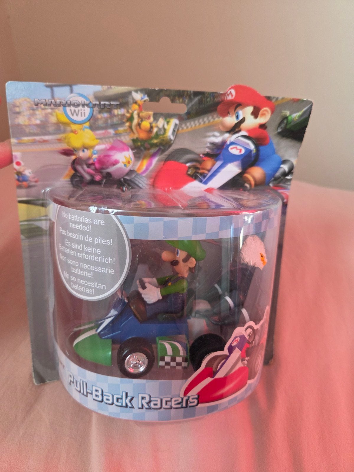 Nintendo Mario Kart Wii - Luigi Pull-Back Racer (nieuw!), Ophalen of Verzenden, Overige figuren, Nieuw, Beeldje of Figuurtje