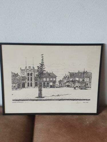 Litho IJmuiden Willemsplein Hugo Rudolf August Liebe 400 /37, Ophalen