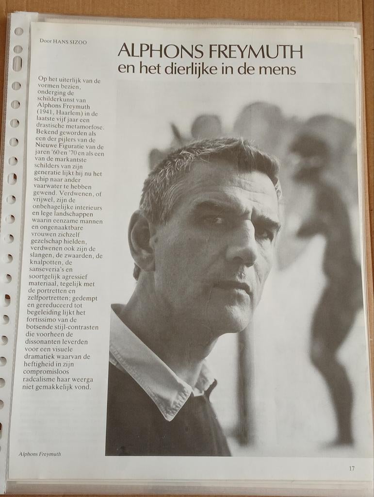 Alphons Freijmuth 14 pagina's artikels, Ophalen of Verzenden
