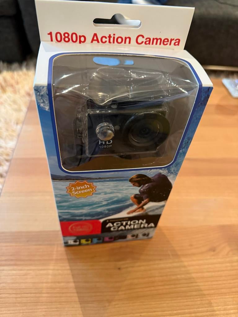 Action Camera Full HD 1080p Waterproof 30M 2”screen, Audio, Tv en Foto, Actiecamera's, Ophalen of Verzenden, Nieuw, Overige merken