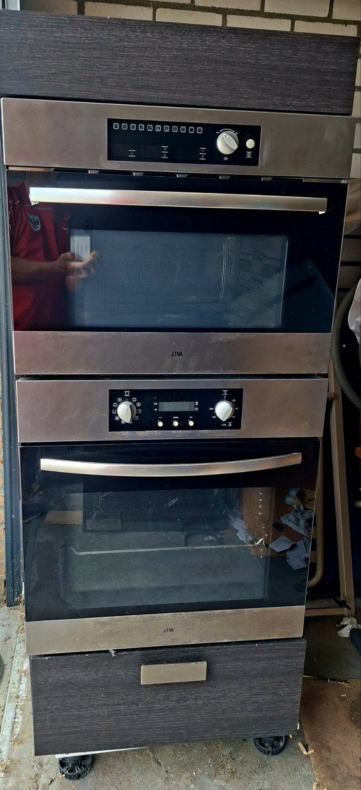 1x combi magnetron en 1x oven, Ophalen