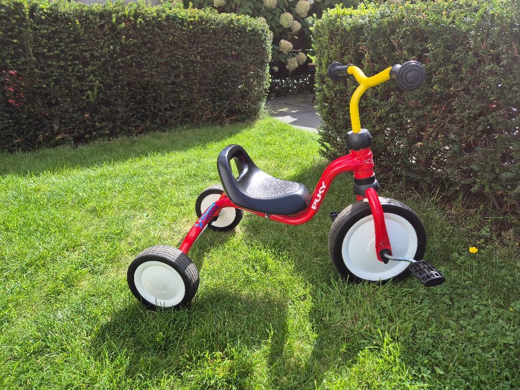 Puky driewieler rood/geel, Ophalen, Gebruikt, Overige typen