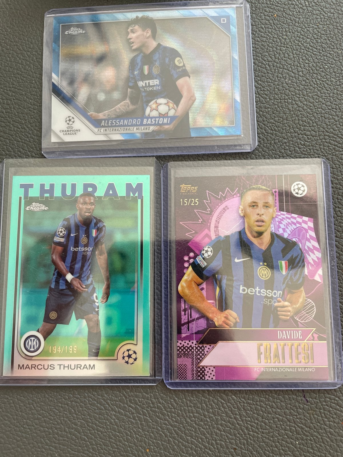 Topps Chrome Champions League Inter Milan Kaarten, Ophalen of Verzenden, Zo goed als nieuw, Buitenlandse clubs, Spelerskaart