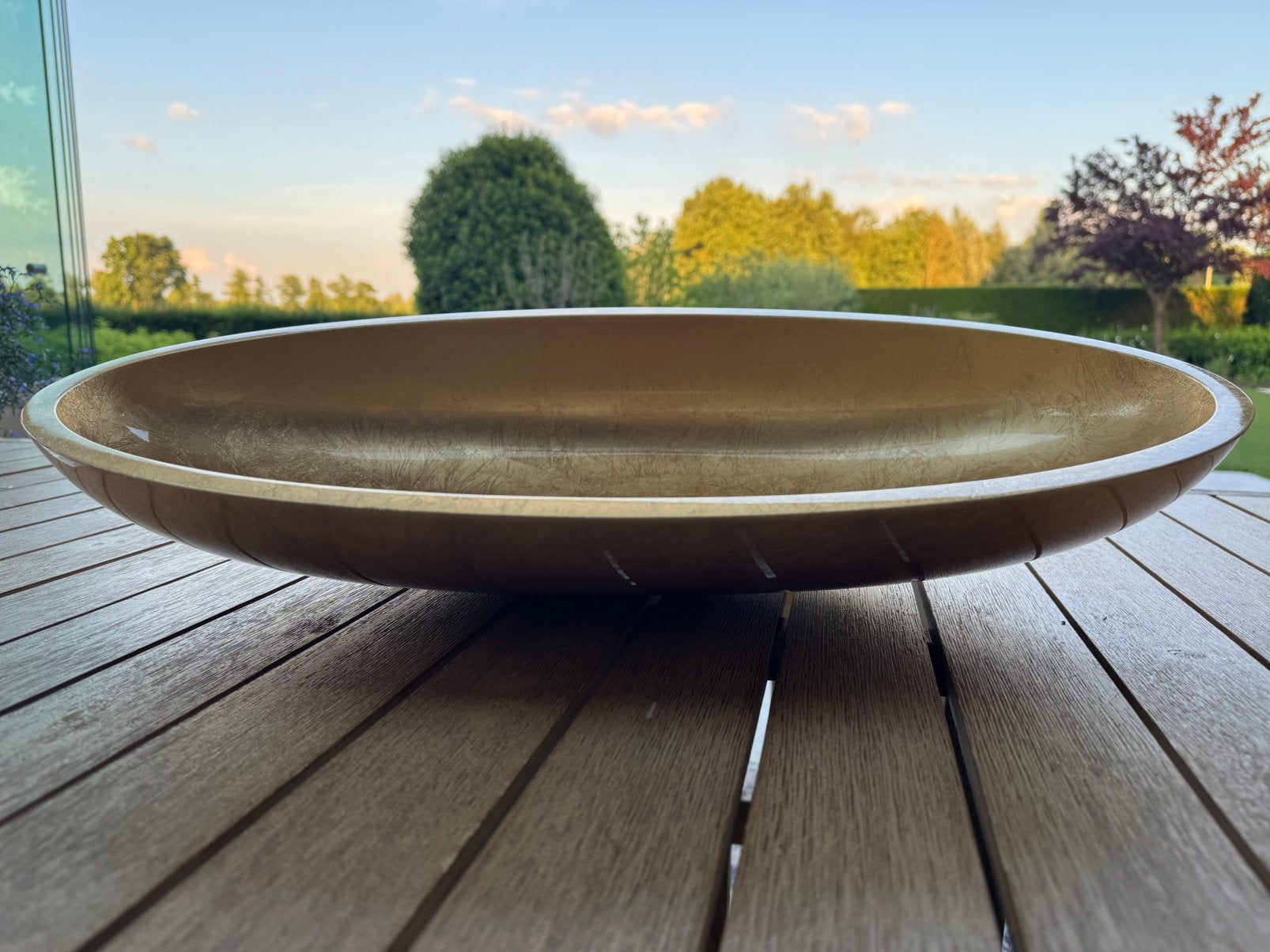 Nieuw - Waskom - Glass Design - goud, Overige typen, Zo goed als nieuw, Minder dan 100 cm, 25 tot 50 cm