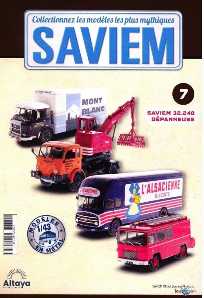 Saviem 32.240 takelwagen schaal 1/43 serie Saviem ALTAYA # 7, Verzenden, Nieuw, Bus of Vrachtwagen, Overige merken