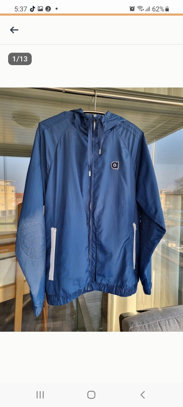 Heel mooi en klassiek addidas heren zomer jas maat xl, Ophalen of Verzenden, Zo goed als nieuw, Maat 56/58 (XL), Blauw