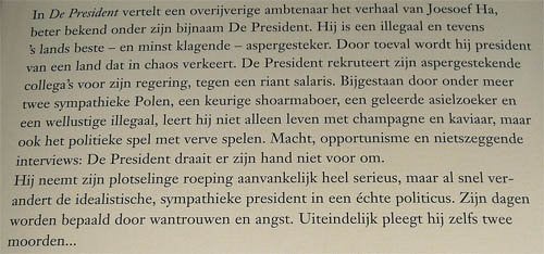 KHALID BOUDOU - De President, Boeken, Ophalen of Verzenden, Nieuw