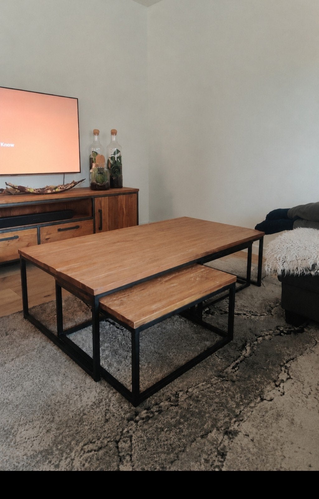 Zgan teak salontafel(s)! Zie omschrijving!, Ophalen, 100 tot 150 cm, 50 tot 100 cm, Zo goed als nieuw