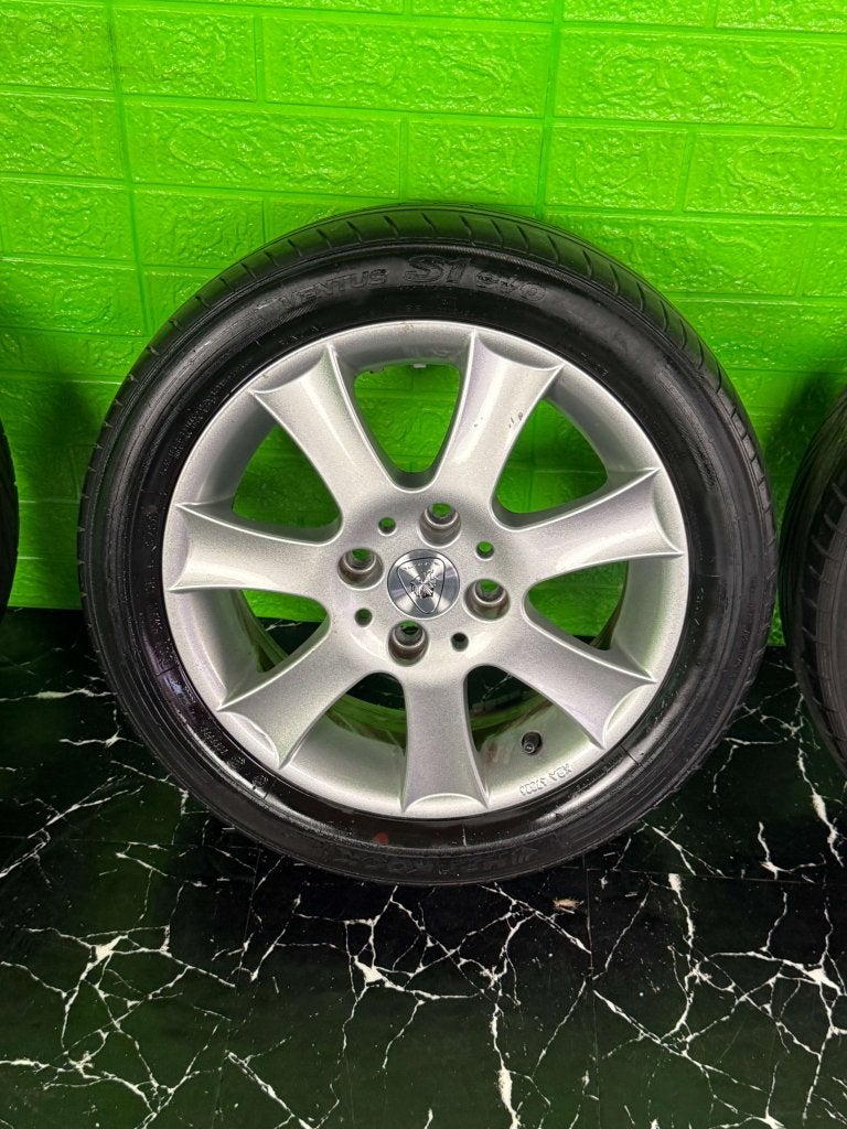 Ford Fiesta peugeot Citroën velgen 15" 4x108 zomerset 5mm, Niet ingevuld, Gebruikt, 15 inch, Banden en Velgen