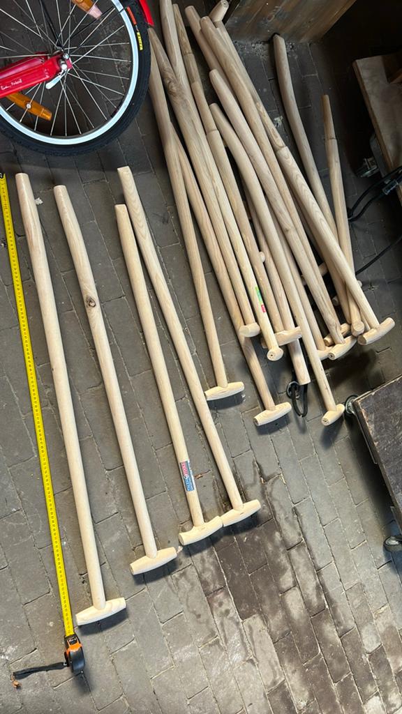Houten stelen voor steekschep en bats, Ophalen of Verzenden, Nieuw, Schop