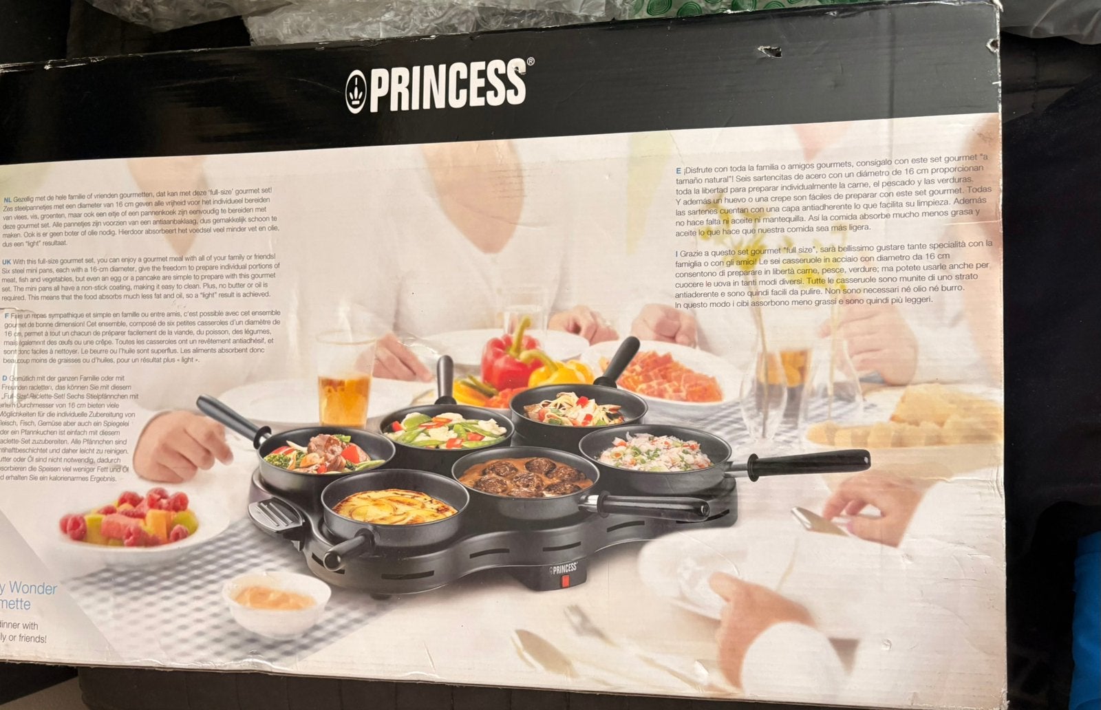 Te koop gourmet/wokset., Ophalen, Zo goed als nieuw, 4 t/m 7 personen