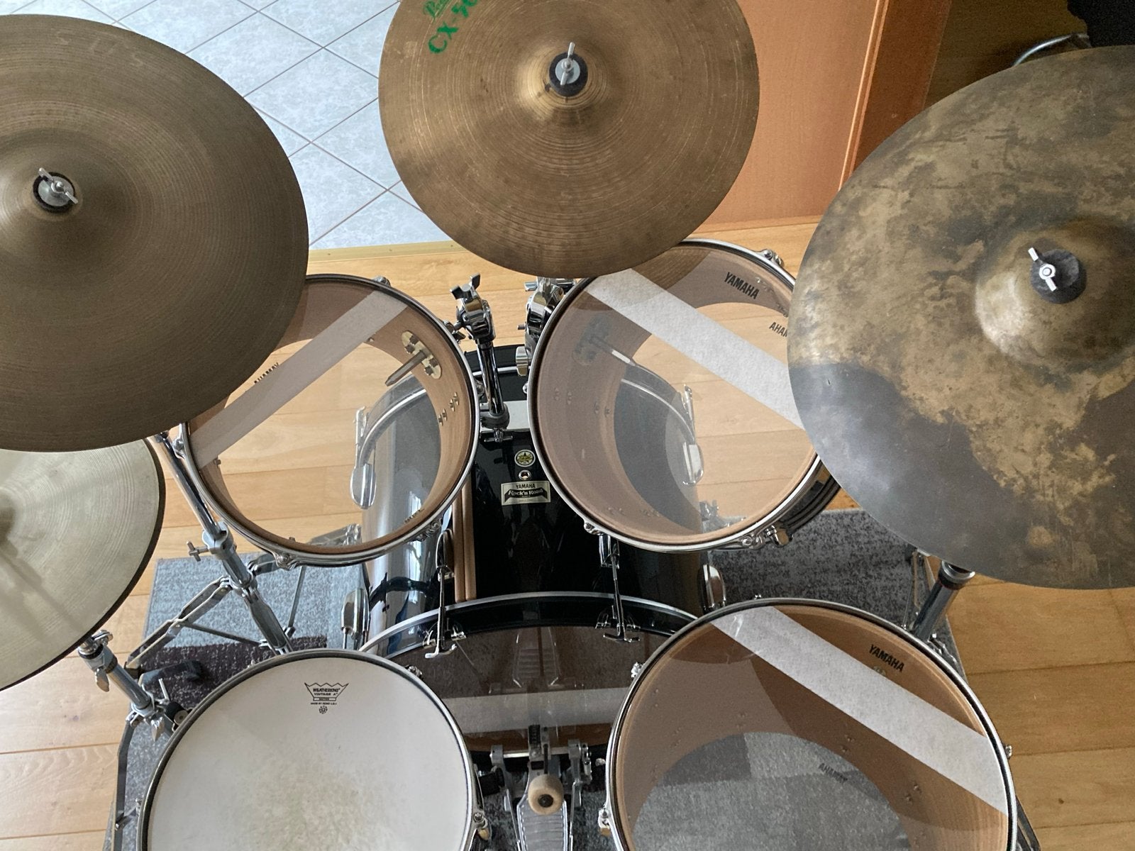 Yamaha drumstel met Zildjian bekkens en kruk., Ophalen, Gebruikt, Yamaha
