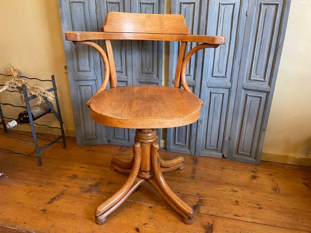 Thonet Bureaustoel Draaistoel Stoel Frans periode 1920, Ophalen