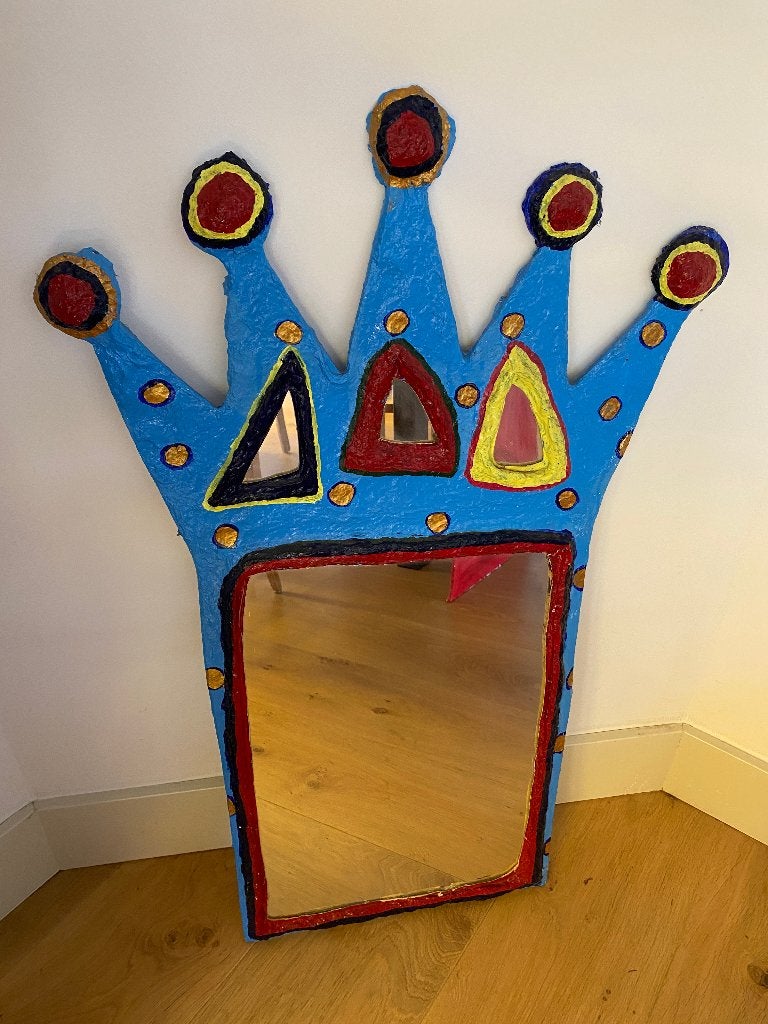 Kleurige spiegel voor kinderkamer, Ophalen, Gebruikt, Overige merken, Spiegel
