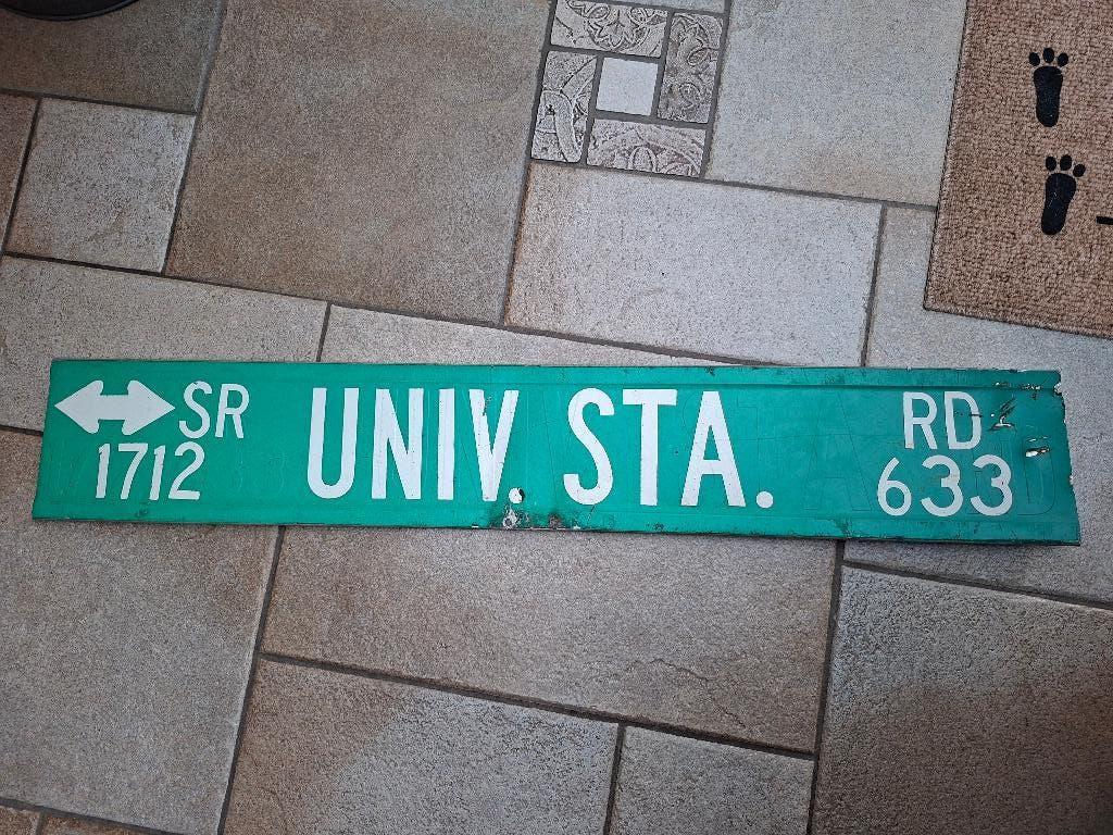 Amerikaans straatnaam bord, Ophalen of Verzenden, Gebruikt