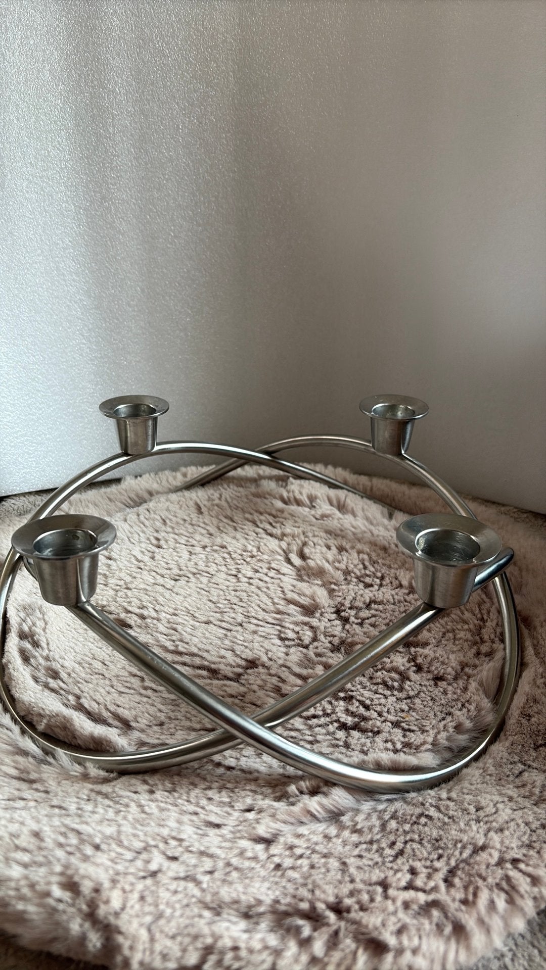 Originele Georg Jensen Season Kandelaar (RVS) – Deens Design, Ophalen of Verzenden, Zo goed als nieuw