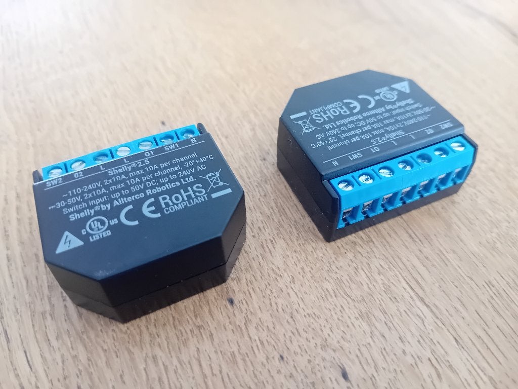 Shelly 2.5 slimme WIFI schakelaar, Ophalen of Verzenden, Zo goed als nieuw, Schakelaar