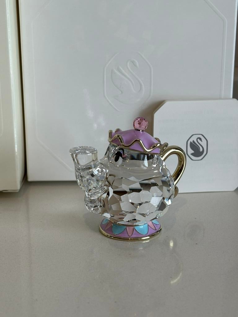 Swarovski disney Beauty And The Beast Mrs. Potts, Verzamelen, Ophalen of Verzenden, Zo goed als nieuw, Figuurtje