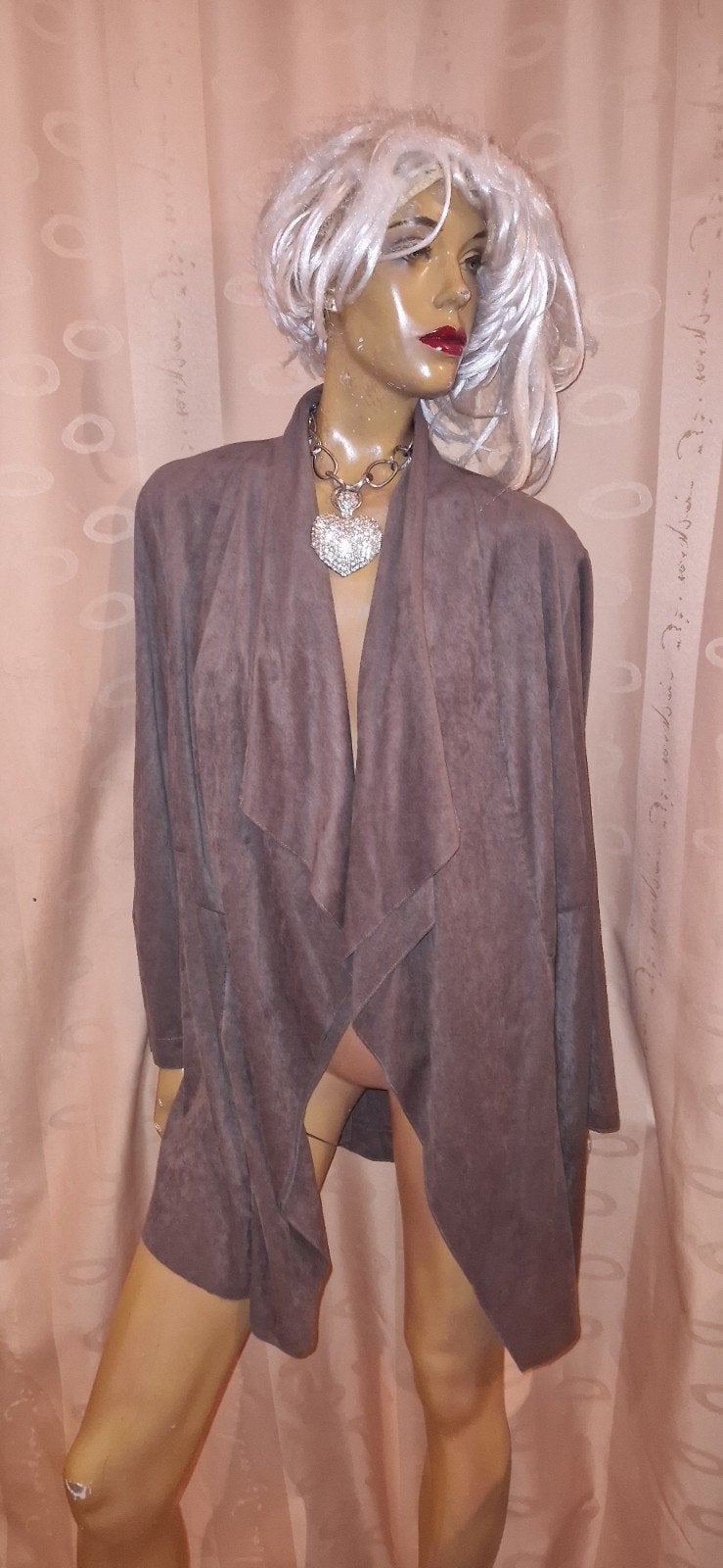 Stijlvol suède-look vest/jasje robell - Maat 52 zgan, Bruin, Maat 46/48 (XL) of groter, Ophalen of Verzenden, Zo goed als nieuw