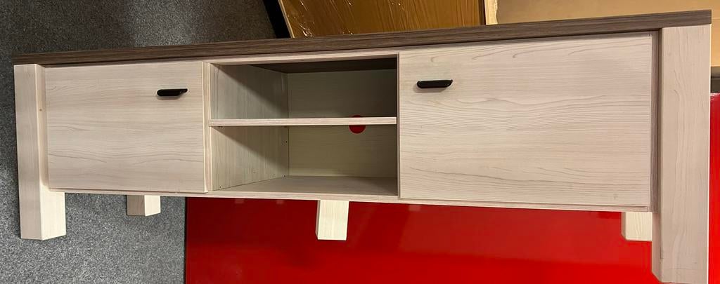 Tv meubel - Lynn - leenbakker -wit eikenkleur, Huis en Inrichting, Ophalen, Zo goed als nieuw