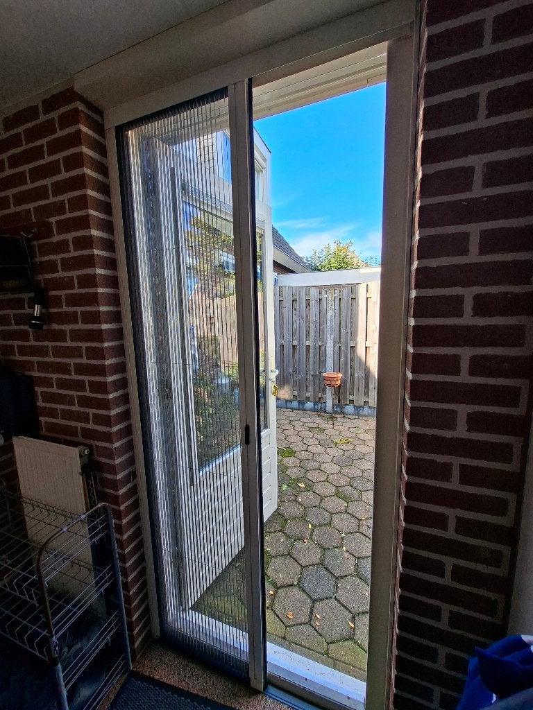 Rolhordeur plissé, Doe-het-zelf en Verbouw, Deuren en Horren, Ophalen, Kunststof, Gebruikt, 80 tot 100 cm